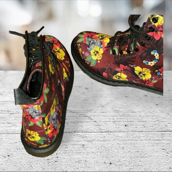 Dr martens Hawaiian punk T canvas boots size 9 - Picture 7 of 13